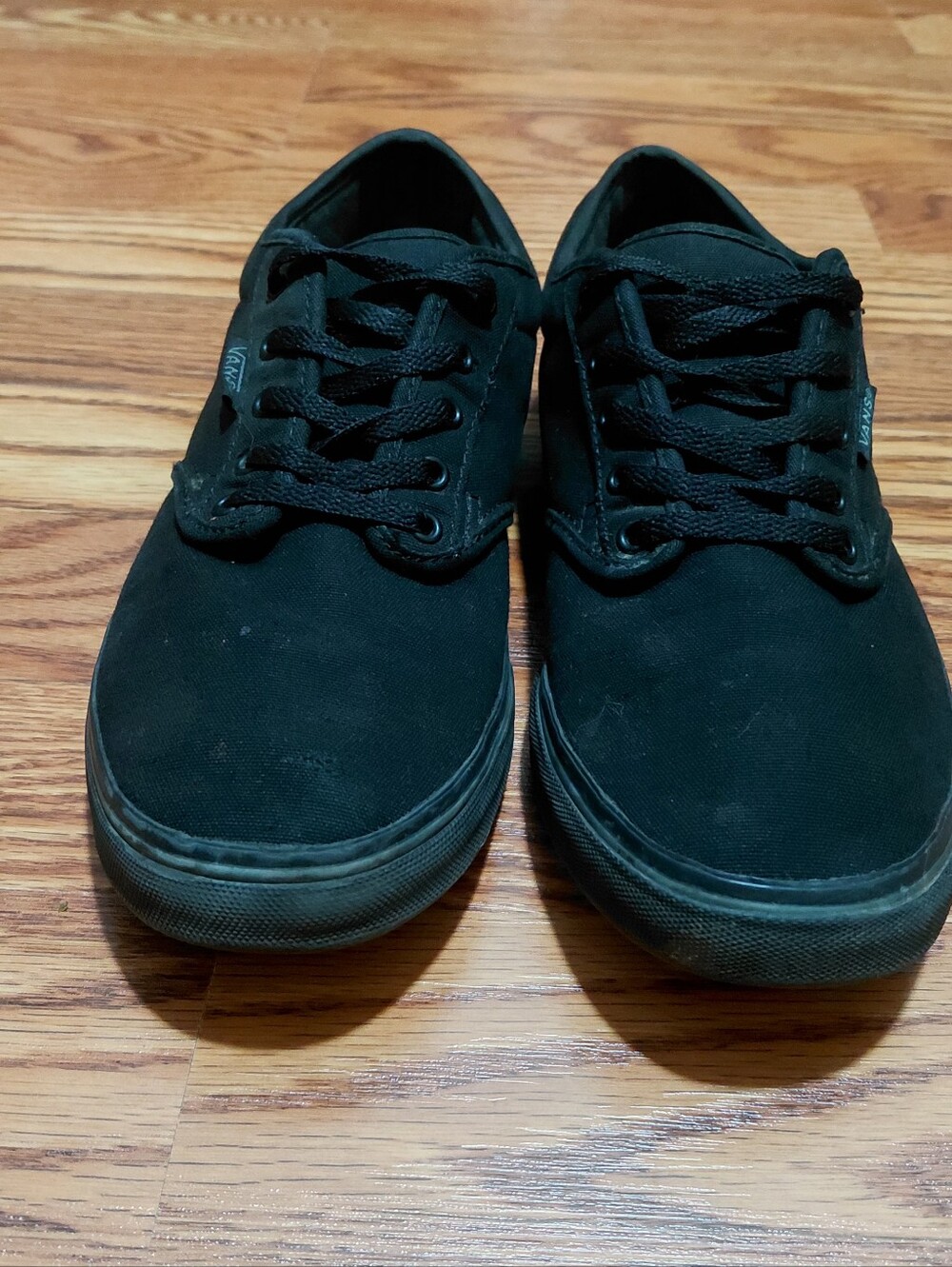 Vans Off The Wall Authentic Lo Pro Black Casual Shoes Sneakers Sz 8 Canvas Shoe